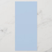 Menu de mariage à Paris aquarelle (Dos)