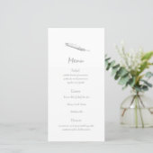 Menu de mariage à plumes (Debout devant)
