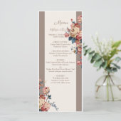 Menu de mariage adoré (Debout devant)