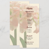 Menu de mariage Amaryllis Aphrodite (Devant / Derrière)