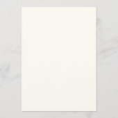 Menu de mariage aquarelle clair de lune sur la pla (Dos)