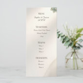 Menu de mariage au eucalyptus gris bleu (Debout devant)