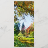 Menu de mariage Automne Vista (Dos)