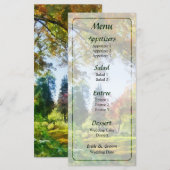 Menu de mariage Automne Vista (Devant / Derrière)