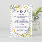 Menu de mariage aux citrons marocains (Debout devant)