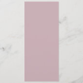Menu de mariage aux fleurs sauvages (Dos)