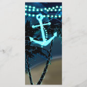 Menu de mariage avec guirlande lumineuse de la pla (Dos)