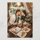 Menu de mariage avec monogramme photo (Dos)