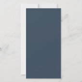 Menu de mariage bleu marine (Dos)