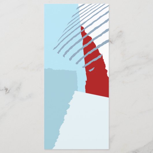 Menu de mariage bloc de couleur hiver ID740 (Dos)