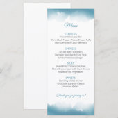 Menu de mariage Blue Sky (Devant / Derrière)