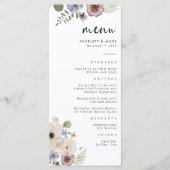 Menu de mariage bohème moderne (Devant)