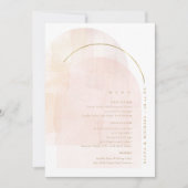 Menu de mariage Boho Oasis ID959 (Devant)