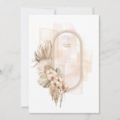 Menu de mariage Boho Oasis ID959 (Dos)