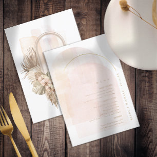 Menu de mariage Boho Oasis ID959