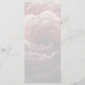 Menu de mariage bordeaux rose rouge romantique (Dos)