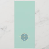 Menu de mariage botanique Tournesol (Dos)