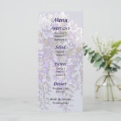 Menu de mariage Bouquet de Glycine (Debout devant)