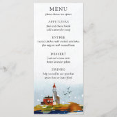 Menu de mariage By The Sea (Devant)