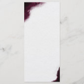 Menu de mariage cadre géométrique aquarelle bordea (Dos)