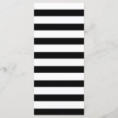 Menu de mariage Calligraphie élégante  Noir et bla (Dos)