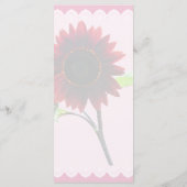 Menu de mariage cerise et chocolat (Dos)