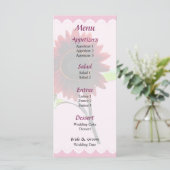 Menu de mariage cerise et chocolat (Debout devant)