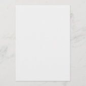 Menu de mariage chic de jardin de fleurs sauvages (Dos)