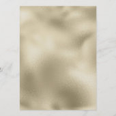 Menu de mariage chic moderne bleu marine or luxe (Dos)