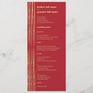 Menu de mariage Chili Lemon
