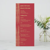 Menu de mariage Chili Lemon (Debout devant)