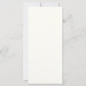 Menu de mariage classique formel cadre écru (Dos)