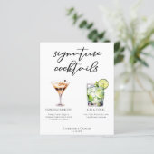Menu de mariage Cocktail Espresso Martini Gin & To (Debout devant)