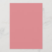 Menu de mariage Colorus - Rose (Dos)