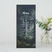 Menu de mariage d'anniversaire de la forêt sombre  (Debout devant)