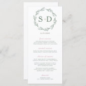 Menu de Mariage de courroie de secours moderne (Devant / Derrière)