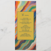 menu de mariage de destination africaine en marbre (Devant)