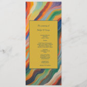 menu de mariage de destination africaine en marbre (Dos)