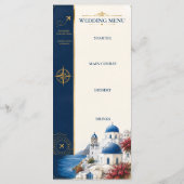 Menu de mariage de destination Passport (Dos)