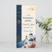 Menu de mariage de destination Passport (Debout devant)