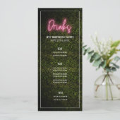 Menu de mariage de fête de douche de boissons (Debout devant)