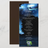 Menu de mariage de galaxie de l'espace extra-atmos (Devant / Derrière)