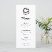 Menu de Mariage de gâteaux à main fantaisie (Debout devant)