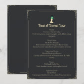 Menu de mariage de la mariée de Frankenstein | Got (Devant / Derrière)
