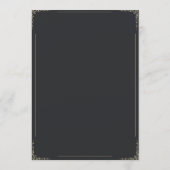 Menu de mariage de la mariée de Frankenstein | Got (Dos)