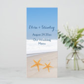 Menu de mariage de la plage de la paire de Starfis (Debout devant)
