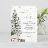 Menu de mariage de l'Arbre de Noël (Debout devant)