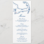 Menu de mariage de l'auberge Coonamessett (Devant)