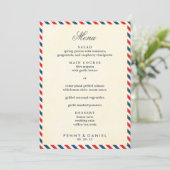 Menu de mariage de par avion (Debout devant)