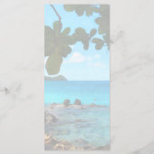 Menu de mariage de Peaceful Beach St. Thomas (Dos)